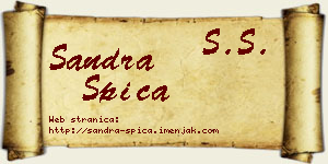 Sandra Špica vizit kartica